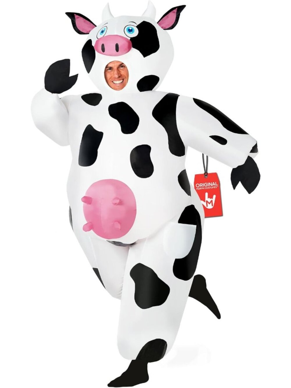 Inflatable Cow Costume for Men - Fun Halloween Outfit, Unique Party Wear